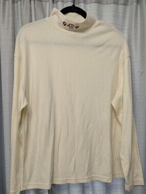 Ashley Hill Grandmacore Mock Neck Santa Long Sleeve Shirt